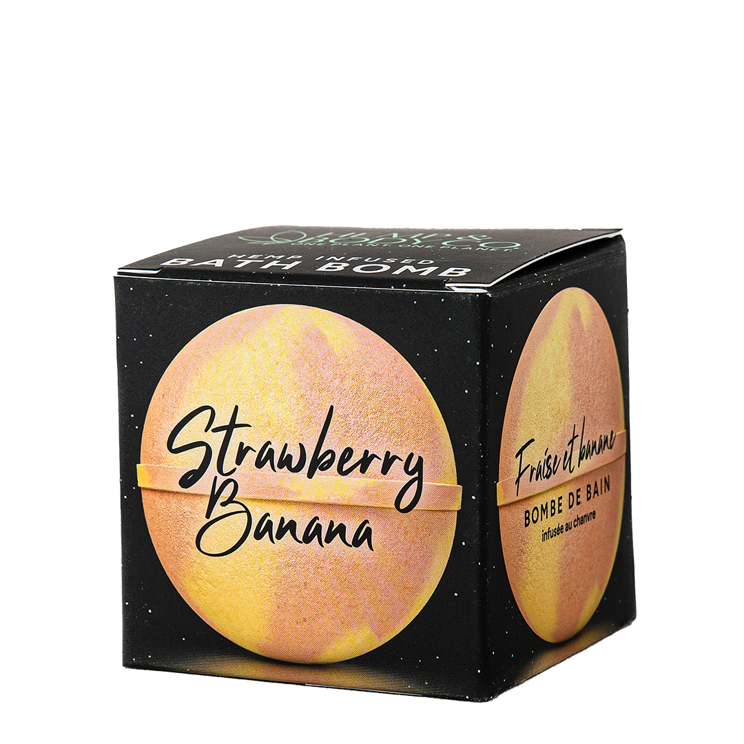 STRAWBERRY BANANA BATH BOMB – 110mg
