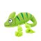 Brookbrand Pets Green Chameleon Rope Squeaker Dog Toy