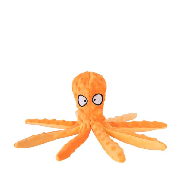 Brookbrandn Pets Orange Octopus