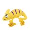 Brookbrand Pets Yellow Chameleon Rope Squeaker Dog Toy