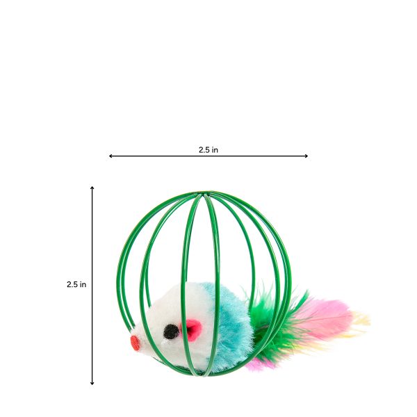 Brookbrand-Pets-Green-Cage-Mouse-Toy