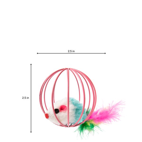Brookbrand-Pets-Pink-Cage-Mouse-Toy
