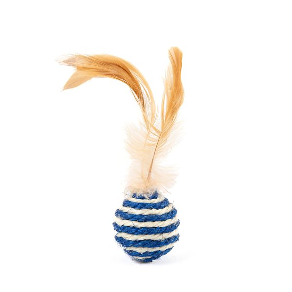 Brookbrand-Pets-Feather-Ball-Blue