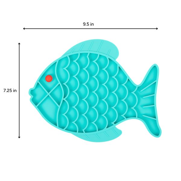 Brookbrand-Pets-Fish-Shaped-Silicone-Lick-Mat-Blue