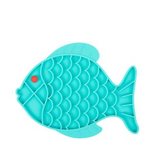 Brookbrand-Pets-Fish-Shaped-Silicone-Lick-Mat-Blue