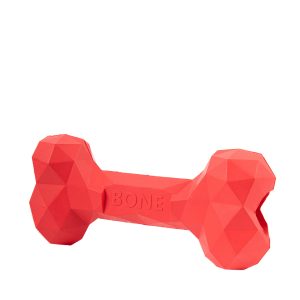 Brookbrand-Pets-Indestructible-Rubber-Bone-Large-Red