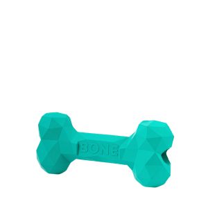 Brookbrand-Pets-Indestructible-Rubber-Bone-Medium-Aqua