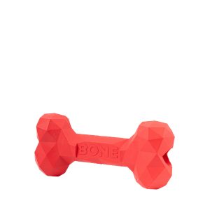 Brookbrand-Pets-Indestructible-Rubber-Bone-Medium-Red