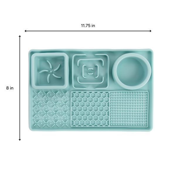 Brookbrand-Pets-Multi-Texture-Lick-Mat-Teal