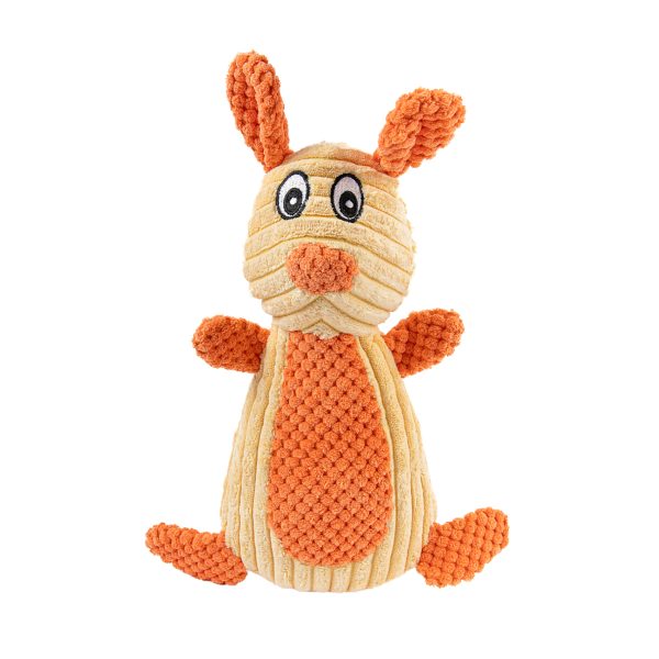 Brookbrand-Pets-Plush-Rabbit-Squeaker-Orange