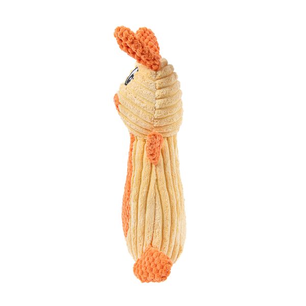 Brookbrand-Pets-Plush-Rabbit-Squeaker-Orange