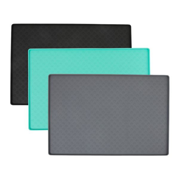 Brookbrand-Pets-Silicone-Food-Mat-Black-Grey-Teal