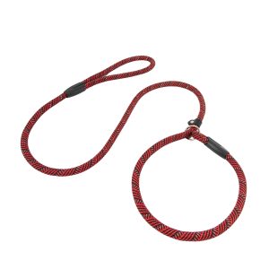 Brookbrand-Pets-Adjustable-Rope-Slide-Leash-Red