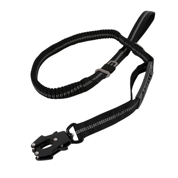 Brookbrand-Pets-Dual-Handle-Bungee-Leash-Black