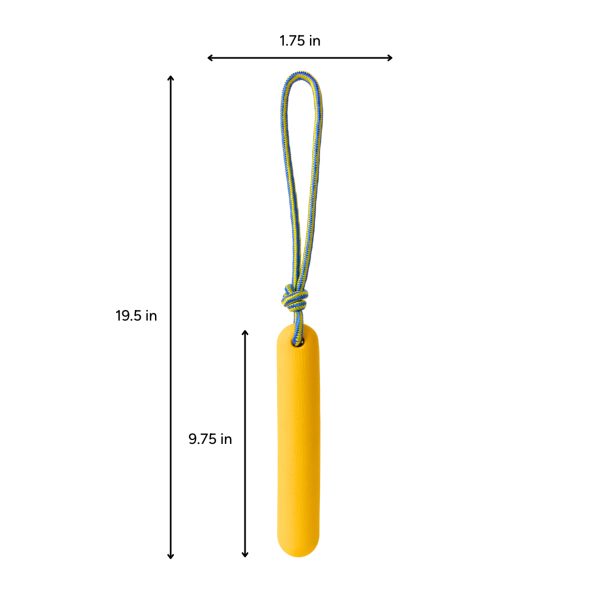 Brookbrand-Pets-Foam-Rope-Tugger-Yellow