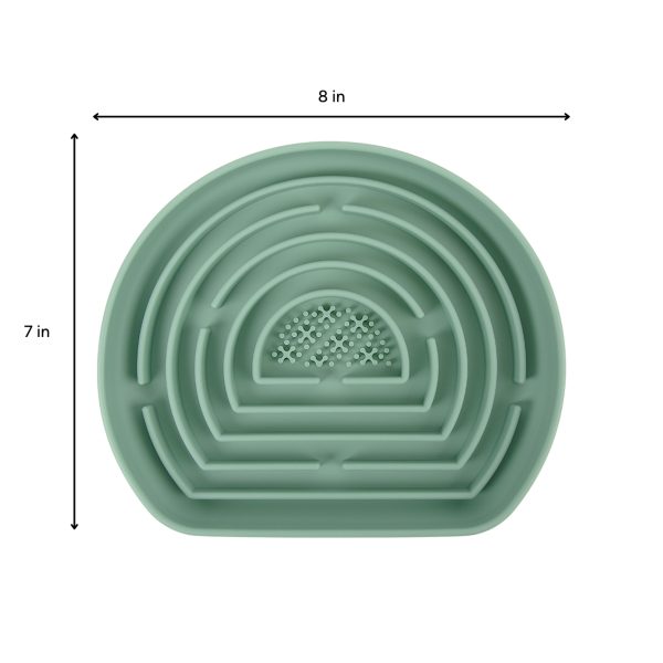 Brookbrand-Pets-Slow-Feeder-Puzzle-Lick-Mat-Green