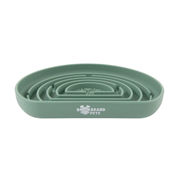 Brookbrand-Pets-Slow-Feeder-Puzzle-Lick-Mat-Green