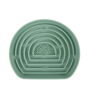 Brookbrand-Pets-Slow-Feeder-Puzzle-Lick-Mat-Green