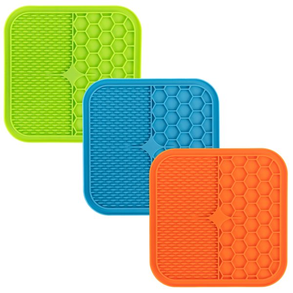 Brookbrand-Pets-Suction-Cup-Lick-Mat-Blue-Orange-Green