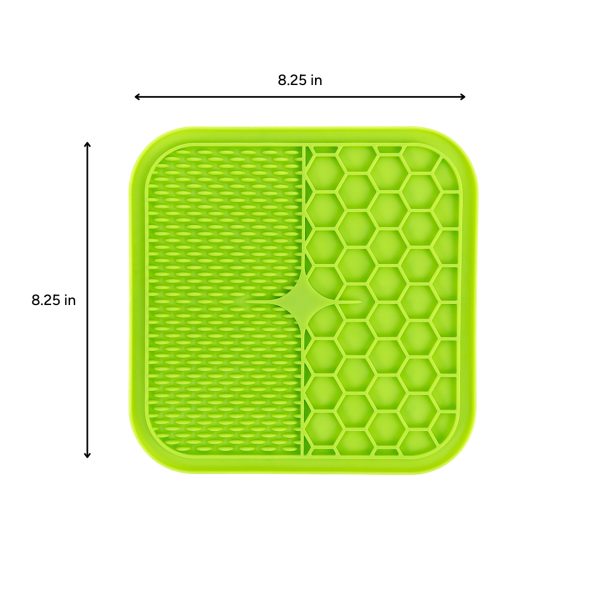 Brookbrand-Pets-Suction-Cup-Lick-Mat-Green