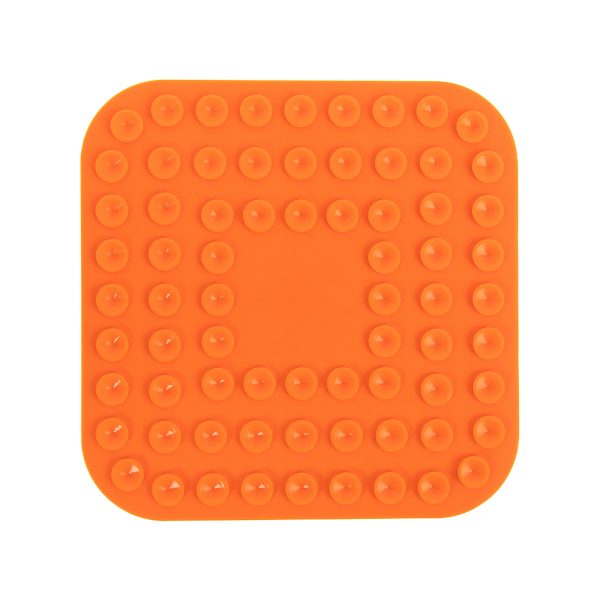 Brookbrand-Pets-Suction-Cup-Lick-Mat-Orange