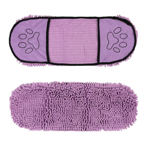 Brookbrand-Pets-Two-Hand-Dog-Drying-Towel-Purple