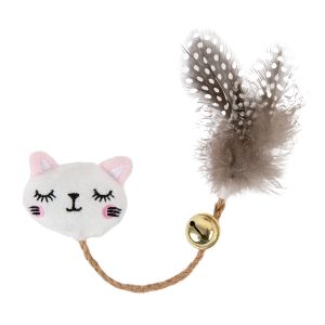 Brookbrand-Pets-White-Cat-Rope-Bell