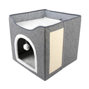 Brookbrand-Pets-Bunk-Bed-Cat-Cave-Scratcher