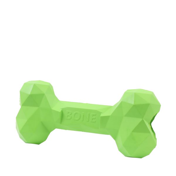 Large Zilla Rubber Bone, Green