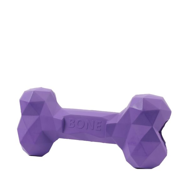 Large Zilla Rubber Bone, Purple