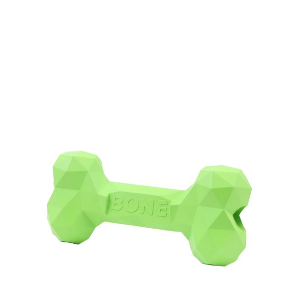 Medium Zilla Rubber Bone, Green