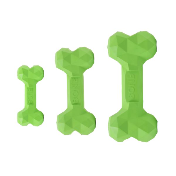 Large Zilla Rubber Bone, Green - Image 4