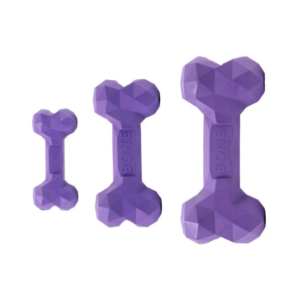 Small Zilla Rubber Bone, Purple - Image 4