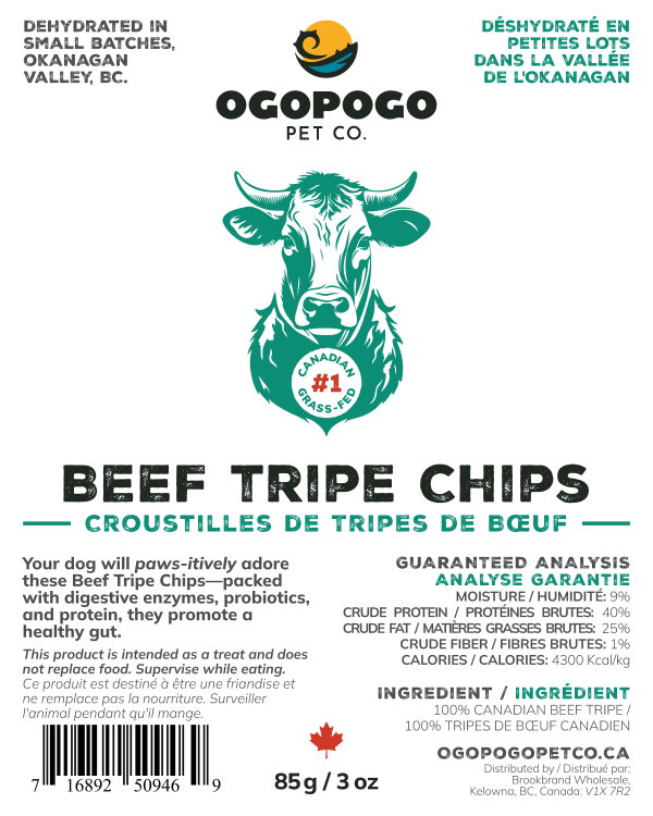 Ogopogo Pet Co.: Beef Tripe Chips 85g - Image 3