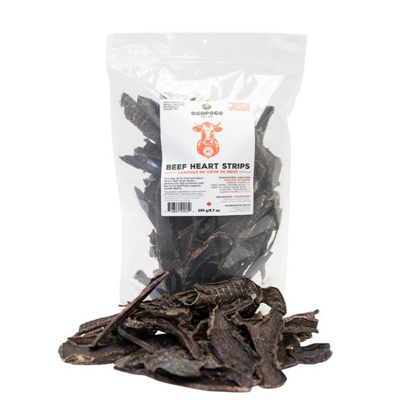 Ogopogo Pet Co.: Beef Heart Strips 190g
