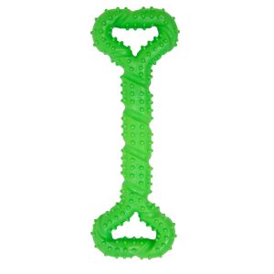 Power Pull Rubber Bone, Green