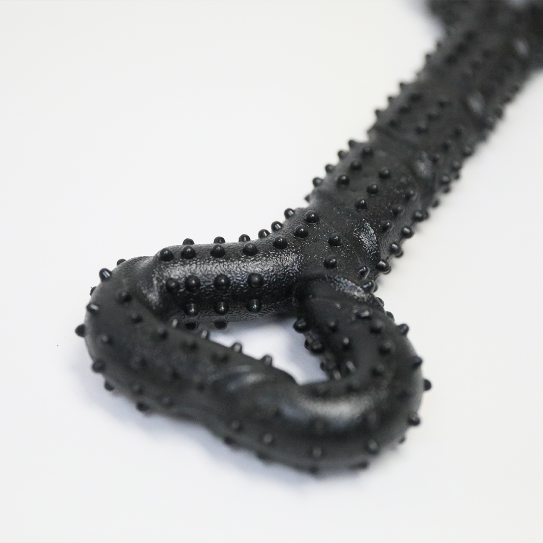 Power Pull Rubber Bone, Black - Image 3
