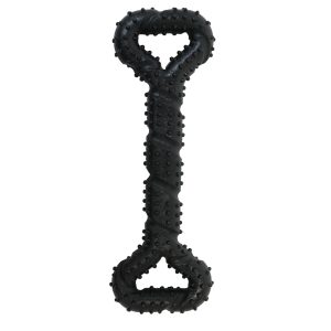 Power Pull Rubber Bone, Black